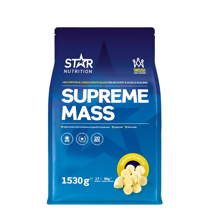 Star Nutrition Supreme Mass Gainer 1,53 kg, Banan - Bodyman.dk