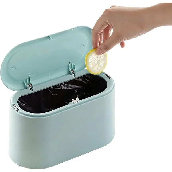 Minijäteastia - Auton jäteastia - Anturijäteastia - Työtason jäteastia - Pöytä - Toimiston jäteastiat - Pöydän jäteastia - 11*13*22cm - Muovinen 