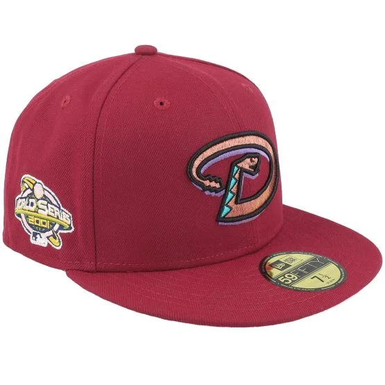 New Era - Arizona Diamondbacks Cherry Wine 59FIFTY Cardinal/Pink Fitted Fitted Red Cap - MLB @ Hatstore