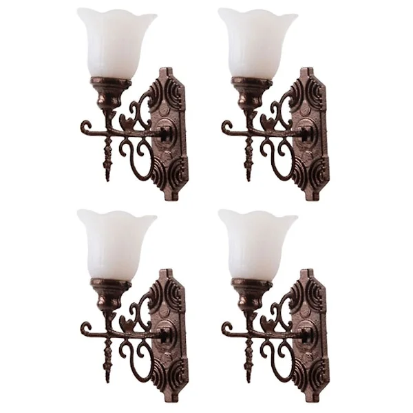 5 kpl Mini-talon seinävalaisimet Miniatyyri seinävalot Nukketalo Miniatyyri seinävalaisimet