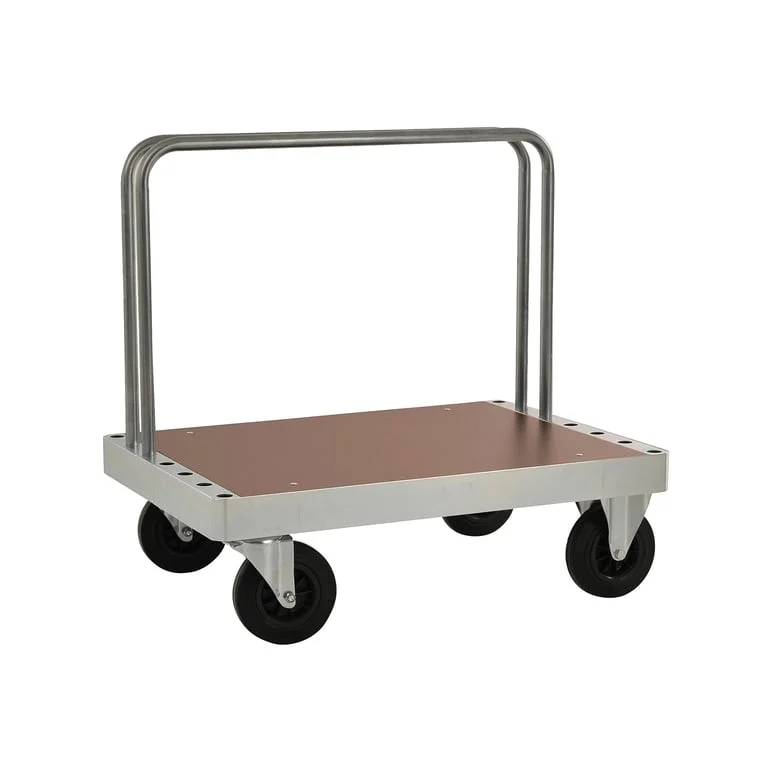 Plategodsvogn, 900x600x930 mm, elforsinket ramme med MDF-plater, med brems