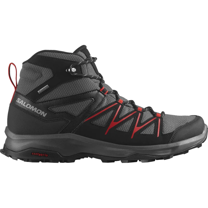 Salomon - Hiking & Backpacking Shoes Daintree Mid GTX - Magnet / Black - 41⅓