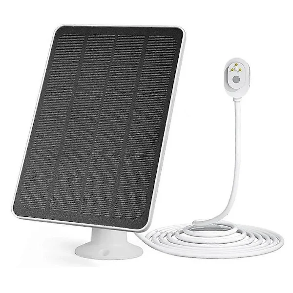 [RM] Solpanel til Arlo Pro 4/Ultra 2/Pro 3/Ultra/Pro 5S Overvågningskamera Opladningspanel - Sort Flerfarvet