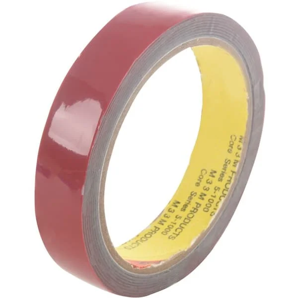 Superstark och permanent dubbelsidig ultra-häftande skumrulle för fordon, röd 20 mm x 3 m