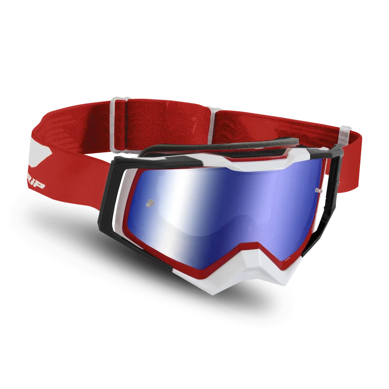 Gafas de Cross Progrip 3309 Rojo/Blanco/Negro