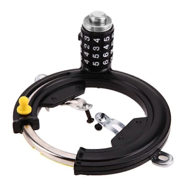 Steel Bicycle Lock, Horseshoe-shaped, Security Lock with 4-Digit Combination, Anti-theft Combination Lock, Digital Combination Security Lock, Bicycle 