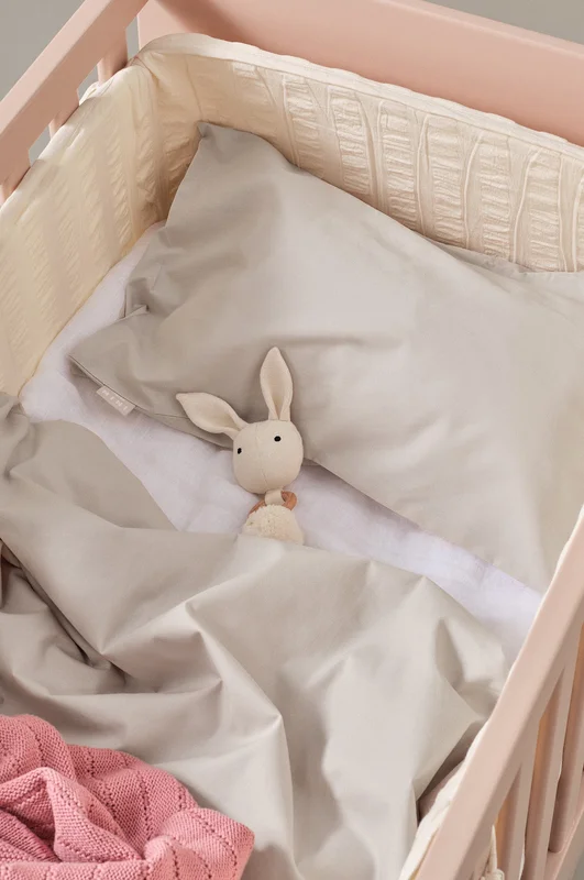 Jotex - Mini Sengesæt Krybbe Beige - ZACK - Køb Sengetøj til børn hos Jotex
