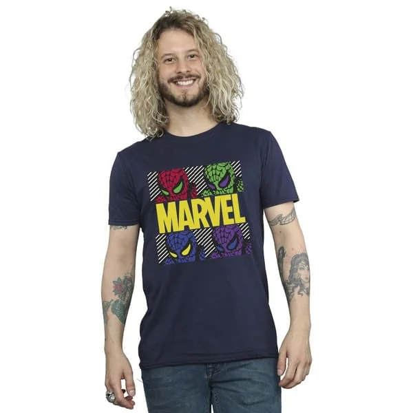 Marvel Herr Spider-Man Pop Art T-shirt 3XL Vit