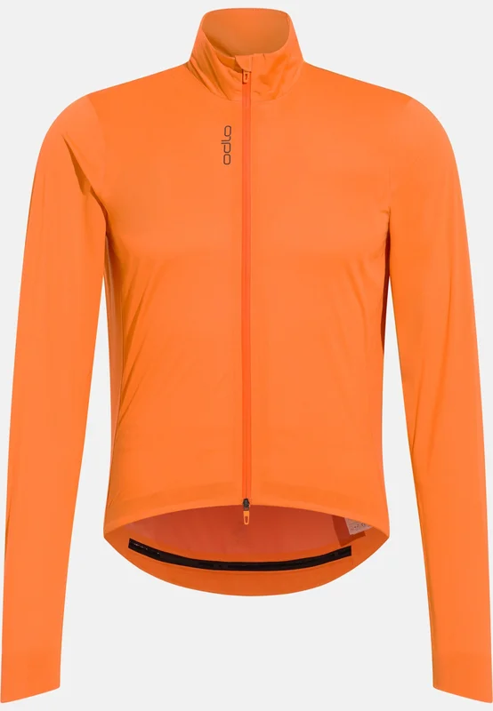 Odlo Men's Zeroweight Waterproof Cycling Jacket, S, orange