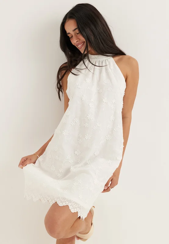 Pieces-Pcnolax Sl Dress-Cloud Dancer - Valmistujaismekko