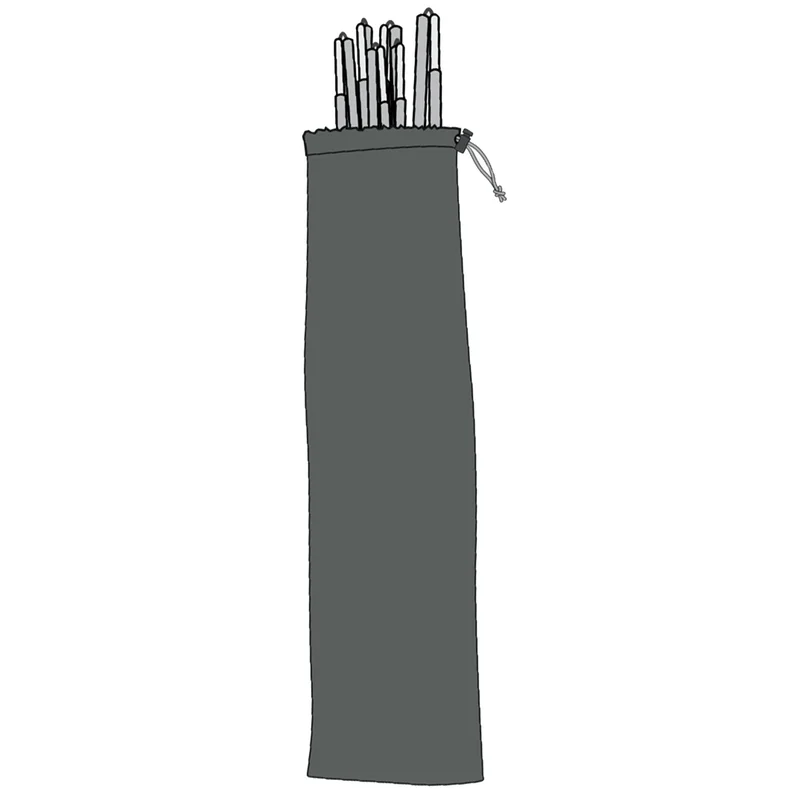 Helsport Pole Set Adventure Reinsfjell SL 3 Dome Dark Carbon / Cloudberry