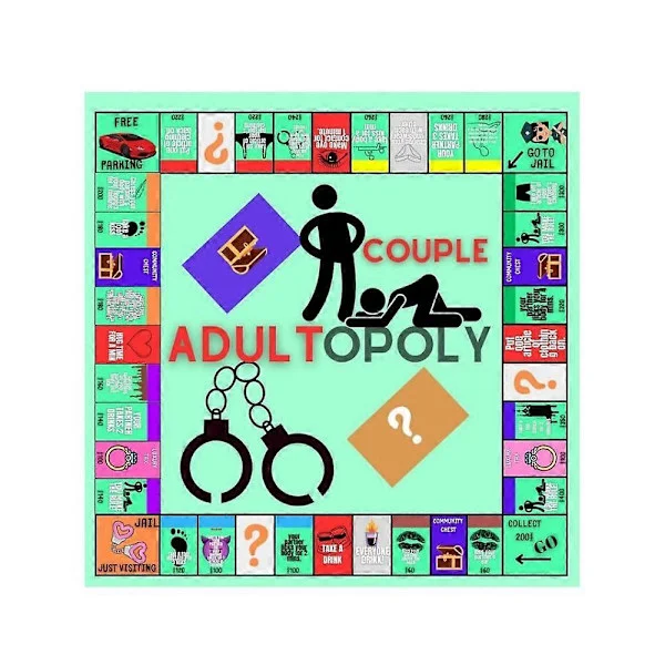 Adultopoly Brädspel Par Adultopoly Dejtkväll Spel Roligt Interaktivt Relationskortspel Konversationskort För Par