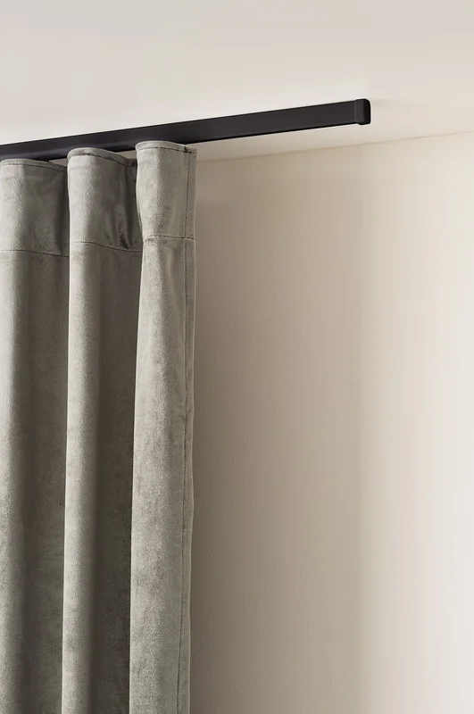 Jotex - Gardinskinne Sett Svart 160 cm - FLEXI - Kjøp Gardinskinner hos Jotex