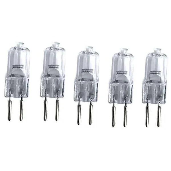 G5.3 Transparent Halogenlampa Halogenlampor G5.3 Halogenlampor 2-stift G5.3 Led-lampor Dimbar 12V 20W 35W 50W 75W Varmvit, 75W, 10st