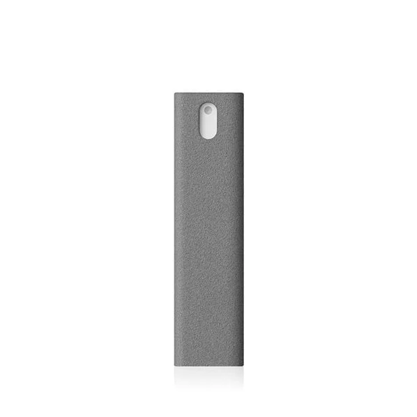 AM Mist skjermrens 10,5 ml med påfyllbar spray og mikrofiberhylse - Grå