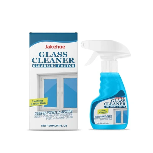 Glasrengöring, fläckborttagare, oljeborttagare, dammborttagare och glasspray.