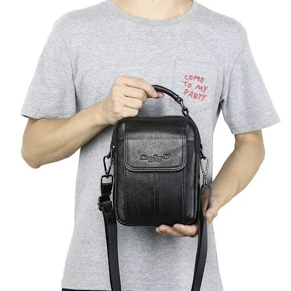 Herre Crossbody Tasker Lædertaske Lille Herre Håndtasker Cross