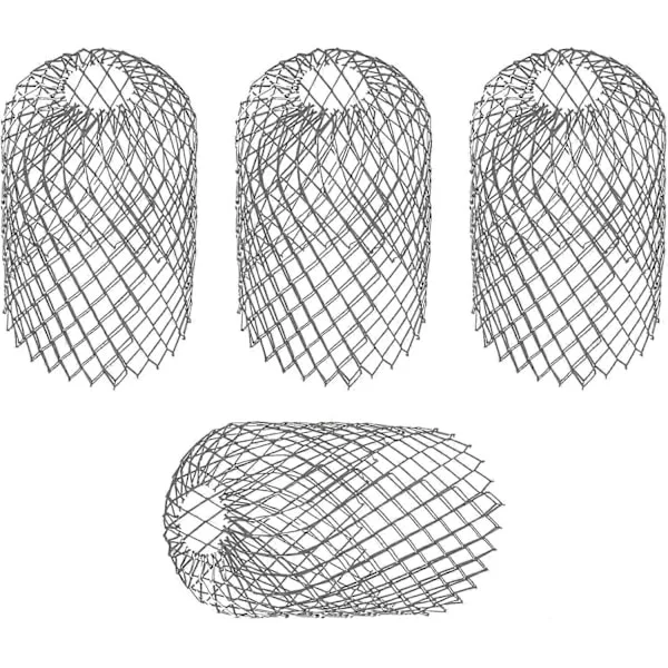 4 Flexibla Aluminium Hängrännsfilter Diameter 8cm Gallernät Stopp Lövsil Lövskydd Hängränneskydd för att Skydda Hängrännan Mot Löv Tak