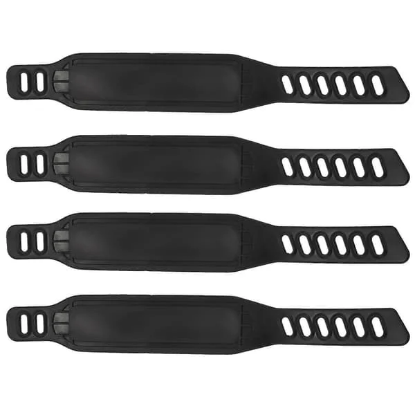 4 Pairs Exercise Bike Pedal Straps Wider Bicycle Pedal Straps for Exercise Bike Stationary Bike