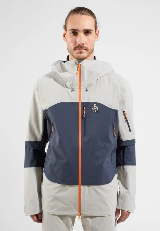 Odlo X-Alp 3L Skijacke für Herren, S, beige