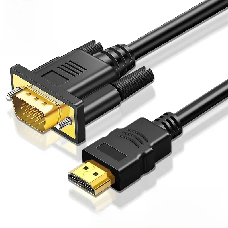 AliExpress - 1080P HDMI-kompatibel zu VGA Kabel HDMI-kompatibel Stecker auf VGA Stecker Video Adapter Kabel Digital zu Analog für PC Computer Laptop