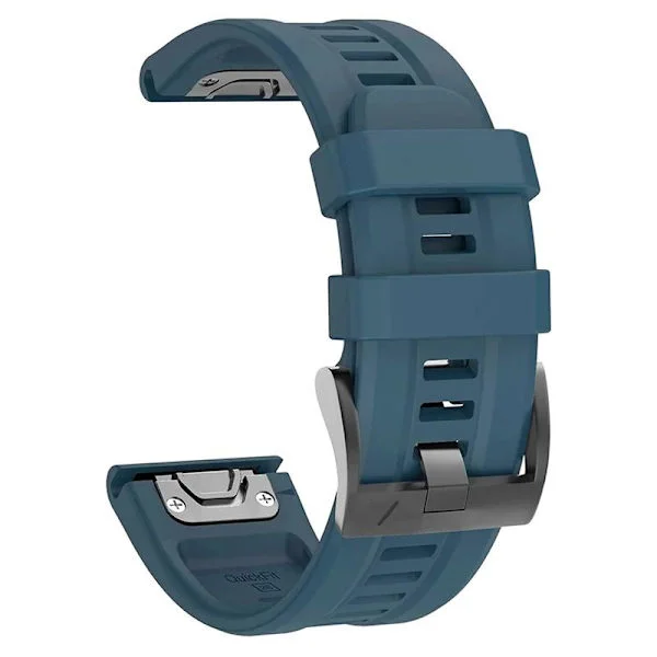 QuickFit 22mm 26mm Armband för Garmin Epix Gen 2 Silikonarmband för Garmin Fenix 7 7X 5Plus 6XPro Enduro 2 Armband CyanBlu