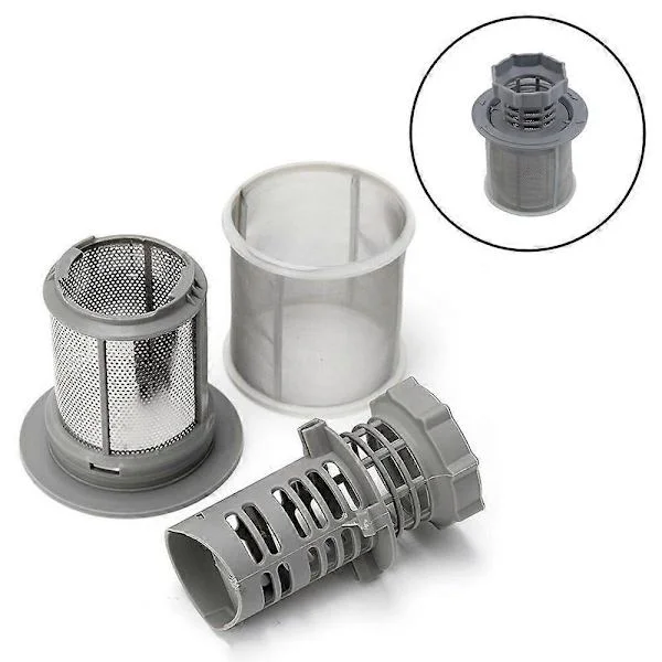 Sett med 3 mikrofiltre, filter for avløpsvann, for oppvaskmaskin Bosch BSH Siemens Neff 427903 00427903 Bosch BSH Siemens Neff (FMY)