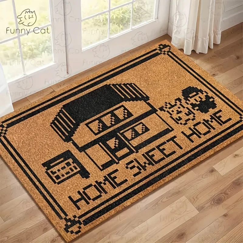 AliExpress - Tapis de sol de style pixel de dessin animé japonais VIKAMA, pour entrée, salle de bain et cuisine. Tapis antidérapant et anti-saleté, 