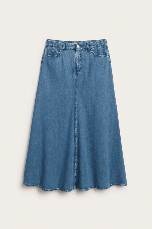 Kappahl | Lång jeanskjol Denim 34 | Dam