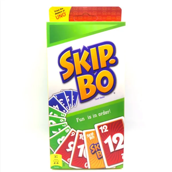 Skip-Bo Kortspel - Klassisk Familjekul för Barn, Vuxna & Partyspel