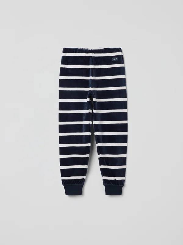 Polarn O. Pyret - Striped trousers - blue - Size: 86 - Children's clothing 1-1.5 Years