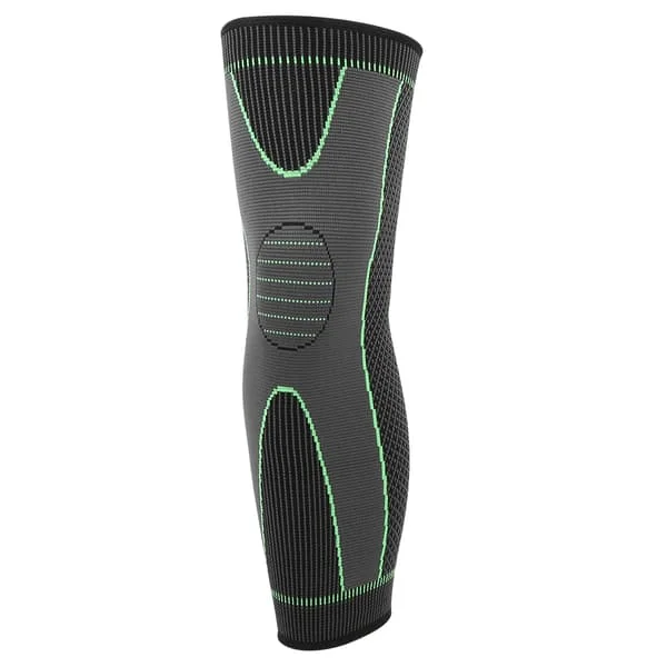 1 STK Svart Grønn Strikket Varm Forlenget Elastisk Sport Knebeskytter Benhylse Knebeskytter L