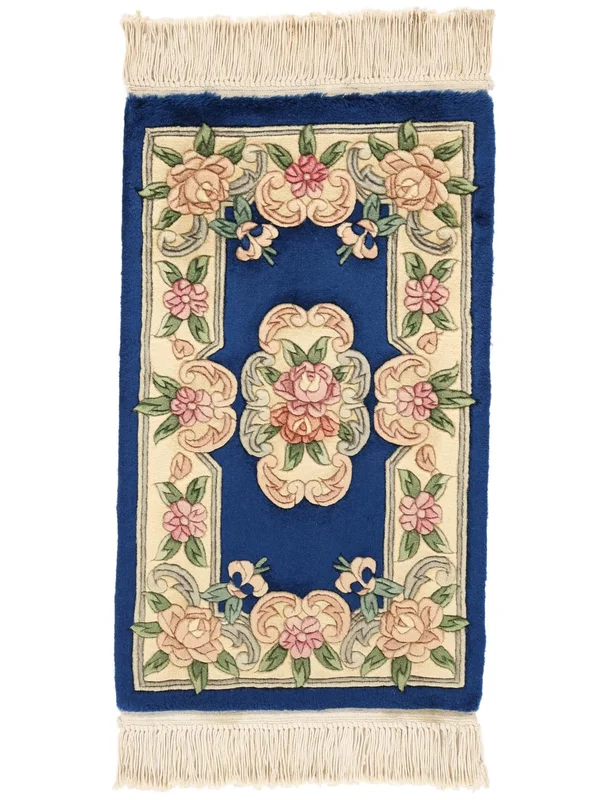 Chinois 90 Line Tapis D'orient Beige/Orange (Laine, )
