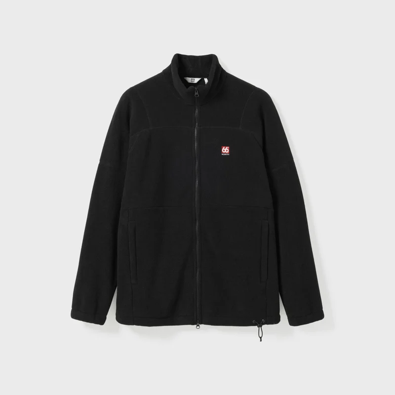 66 North men's Esja Men's Fleece Jacket Tops - Black - 2XL