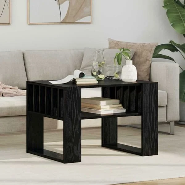 Soffbord Vidaxl Soffbord Svart ek 66 x 49,5 x 45 cm Ingenjörsträ