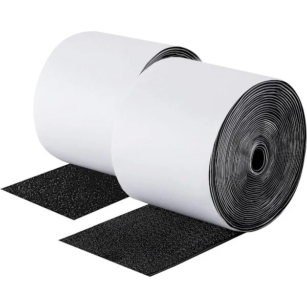 Självhäftande kardborreband 5 meter – kardborreband – Svart – Stark dubbelsidig självhäftande tejp – Svart – 5m*10cm – Griptape – Kardborreband
