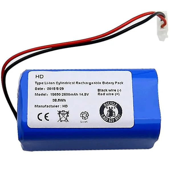 Laddningsbart batteri 14,8v 2600mah Robotdammsugare Tillbehör Delar för A4 A4s A6 [DB]