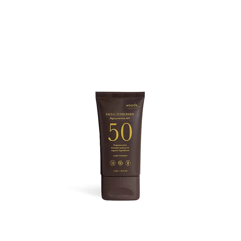Woods Copenhagen Sun Face SPF 50 50 ml, Hudpleje, Solcreme, Solcreme Til Ansigtet