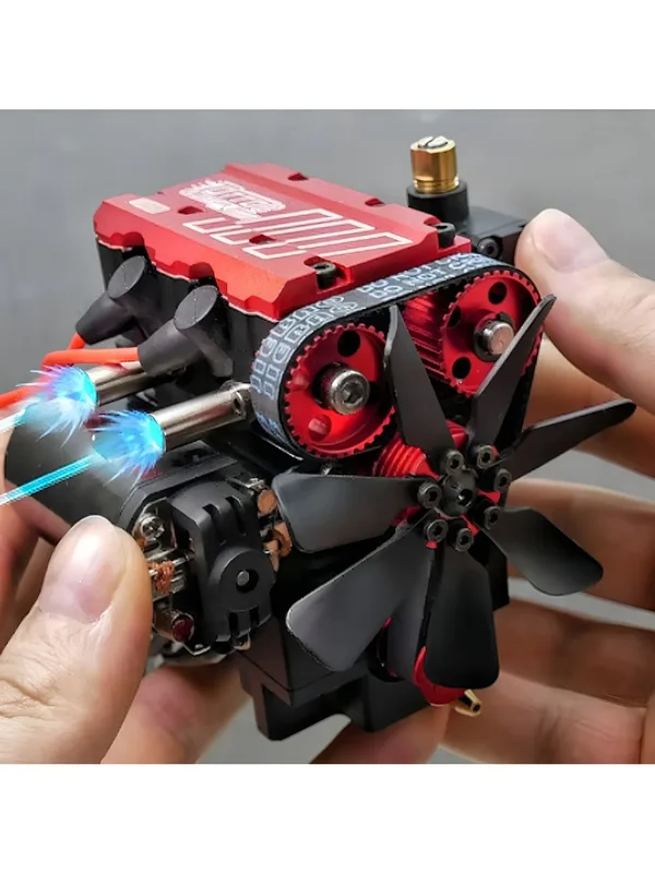 AliExpress - TOYAN FS L200AC Doppelzylinder-Nitro-Motor Modell 7CC Viertakt-Inline-luftgekühlter Motor Modellbausatz Version Metallmotor Spielzeug