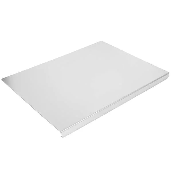 [NX]Bake- og nuddelbrett i rustfritt stål Kjøkkenbenk Skjærebrett Sølv 40.00X30.00X2.00CM Skjæring av kjøtt frukt grønnsaker 1 stk Sølv