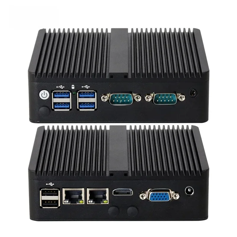AliExpress - Intel Celeron Lüfterloser industrieller IoT-Mini-PC J6412 J2900 J1900 2x COM RS232 RS485 2x Gigabit Ethernet unterstützt WiFi 3G 4G SIM
