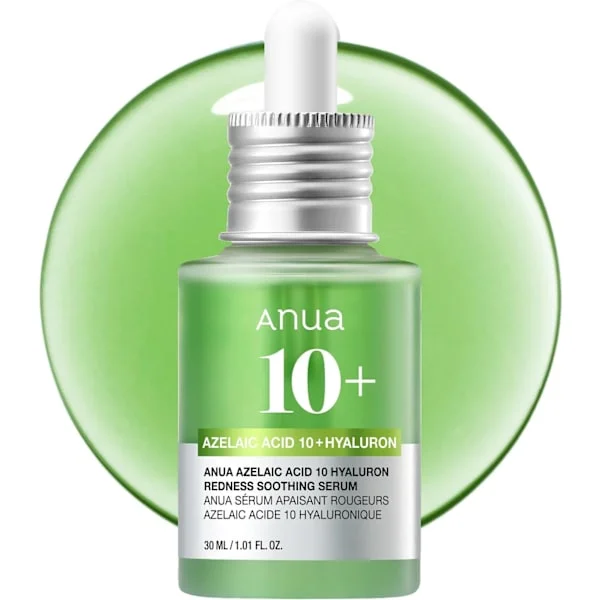 Anua Azelainsyra 10 Hyaluron Lugnande Serum för Rodnad, Ansiktsserum för Problematisk och Känslig Hud 1st