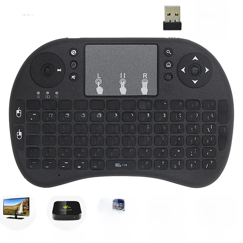 AliExpress - I8 2,4G Mini Drahtlose Tastatur 2,4 GHz Air Mouse Remote Touchpad Für Android TV Box PC Smart TV