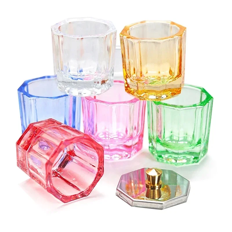 AliExpress - Kristallglas-Acrylpulver-Dappenschale, Nagelbecher, Waschbürste, Dental-Mischschale, Nagelkunst-Pinselreinigung, Salon-Maniküre-Werkzeuge