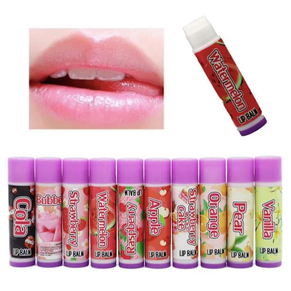 5 stk Læbepomade, Lypsyl, Læbepomade, blødgørende, blandede dufte
