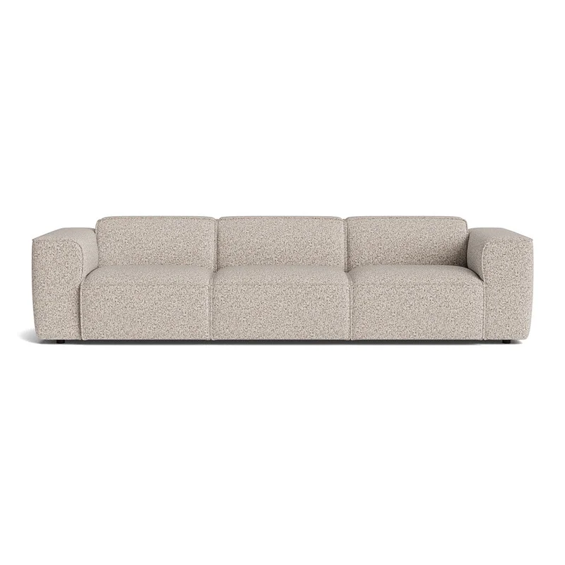 Aura XL 3-Sitzer-Sofa in Puente Hell Greige, modernes Design mit meliertem Muster, erstklassiger Sitzkomfort, langlebige Konstruktion, 73cm