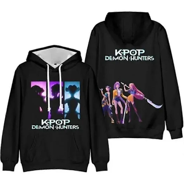 KPop Demon Hunters Hættetrøje 3D-print Sweatshirt med hætte til mænd og kvinder _19