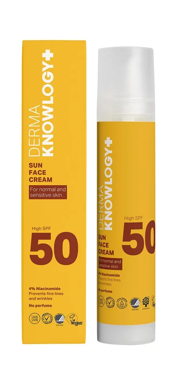 Spar 25% • Køb 2, Dermaknowlogy Sun Face Cream SPF 50 50 ml, Hudpleje, Solcreme, Solcreme Til Ansigtet