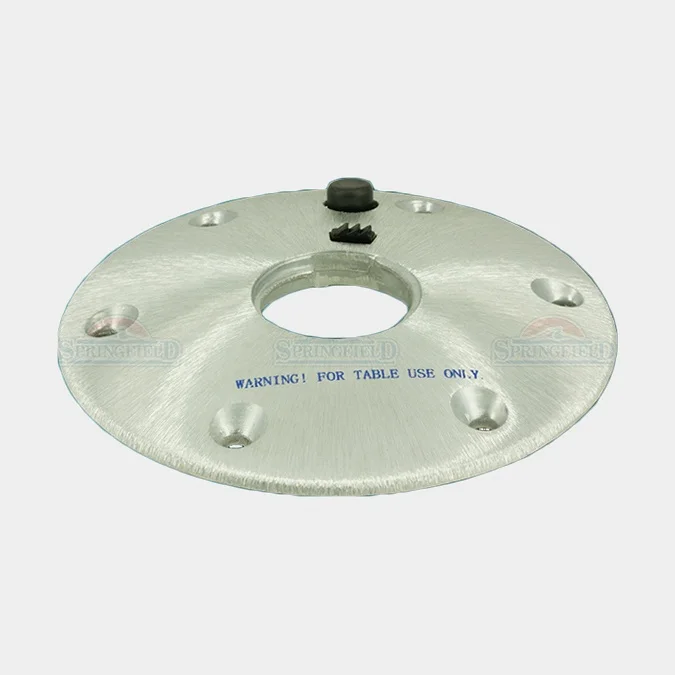 Deck mount for table pedestal