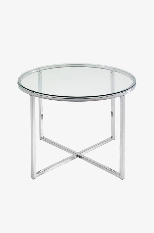 AC Design Furniture - Lovise pikkupöytä, halkaisija 55 cm - Läpinäkyvä - Pikkupöydät - - Homeroom